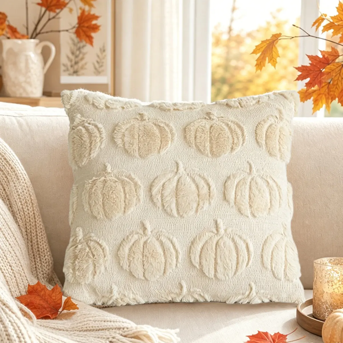 (2Pcs)Small beige pumpkin