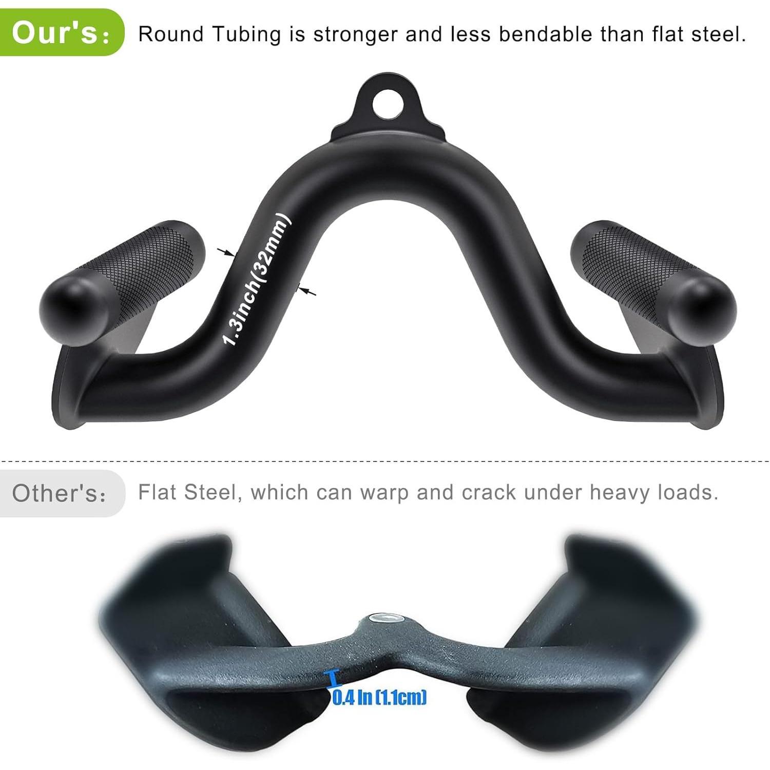 LAT Pull Down Bars Machine Attachment Heavy Duty Steel Tubing Structure Gym Workout Attachments Triceps Press Down Bar for Machine Strength V-Bar Rowing Set LAT Pull Down Bars Machine Attachment Heavy Duty Steel Tubing Structure Gym Workout Attachments Triceps Press Down Bar for Machine Strength V-Bar Rowing Set