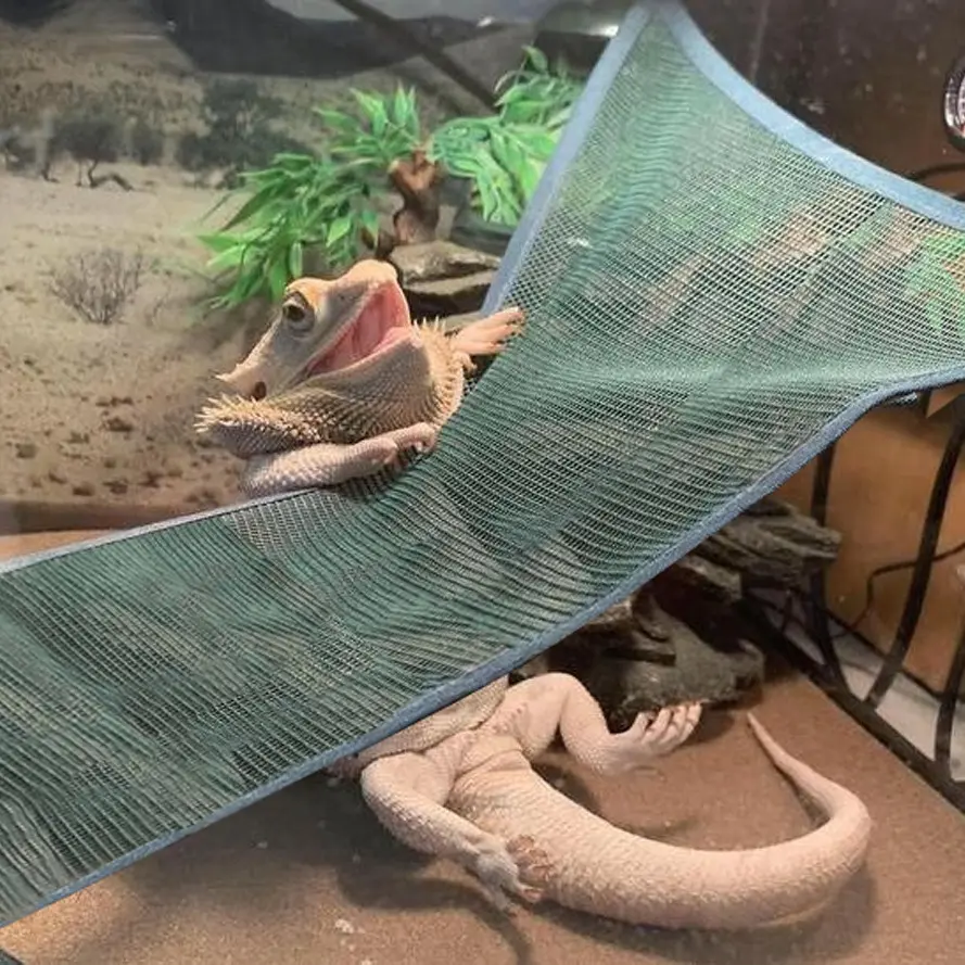 Lizard reptile pet supplies lizard cooling pet hammock square lizard hammock mesh hammock breathable