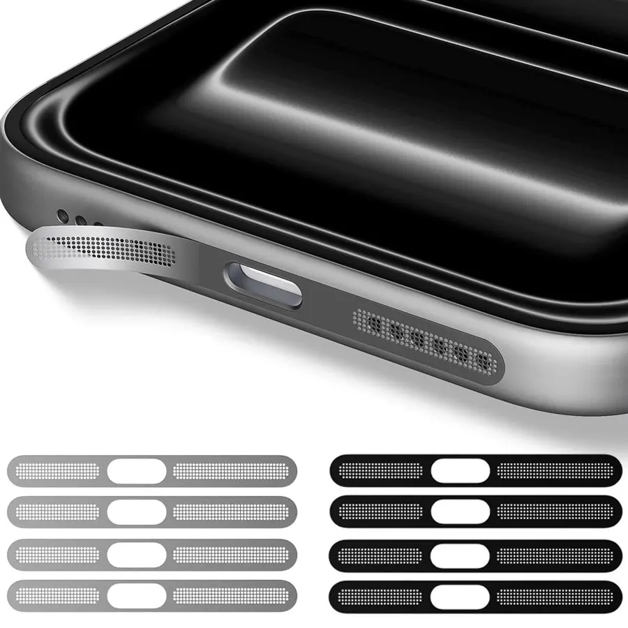 5pcs Ultra-Thin Metal Mesh Speaker Dust Protector for iPhone 17/16/15/14/13/12 Series | Anti-Oil, Easy to Install High-Adhesion Dust Covers