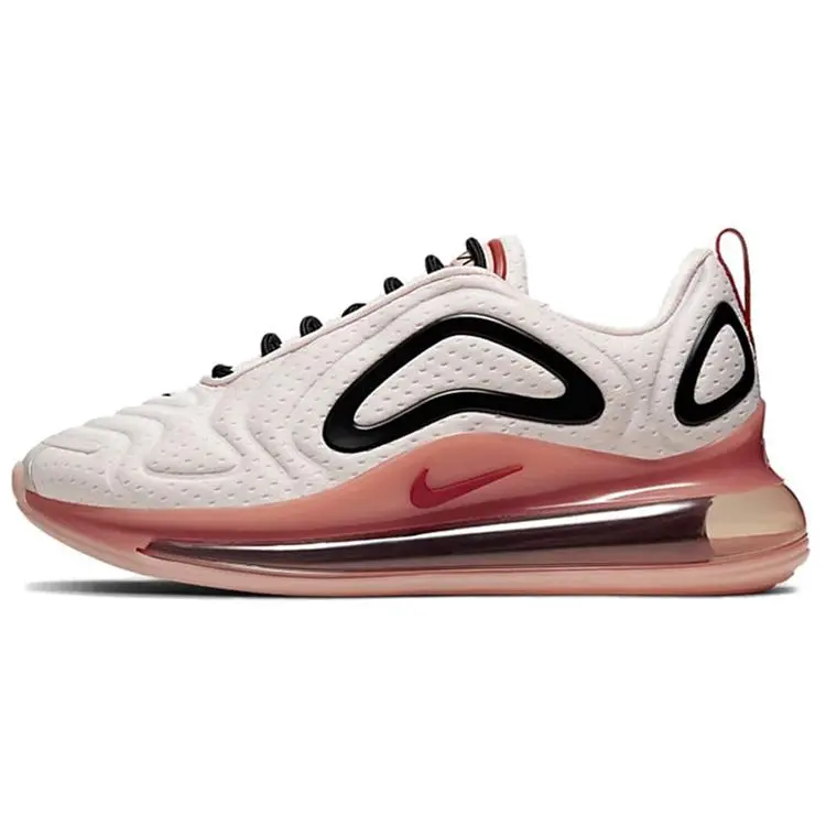 Nike Air Max 720 Women's Low-Top Casual Sneakers with Pink Peach Color and Responsive Air Cushioning Verifiable, with credentials and supporting global authentication