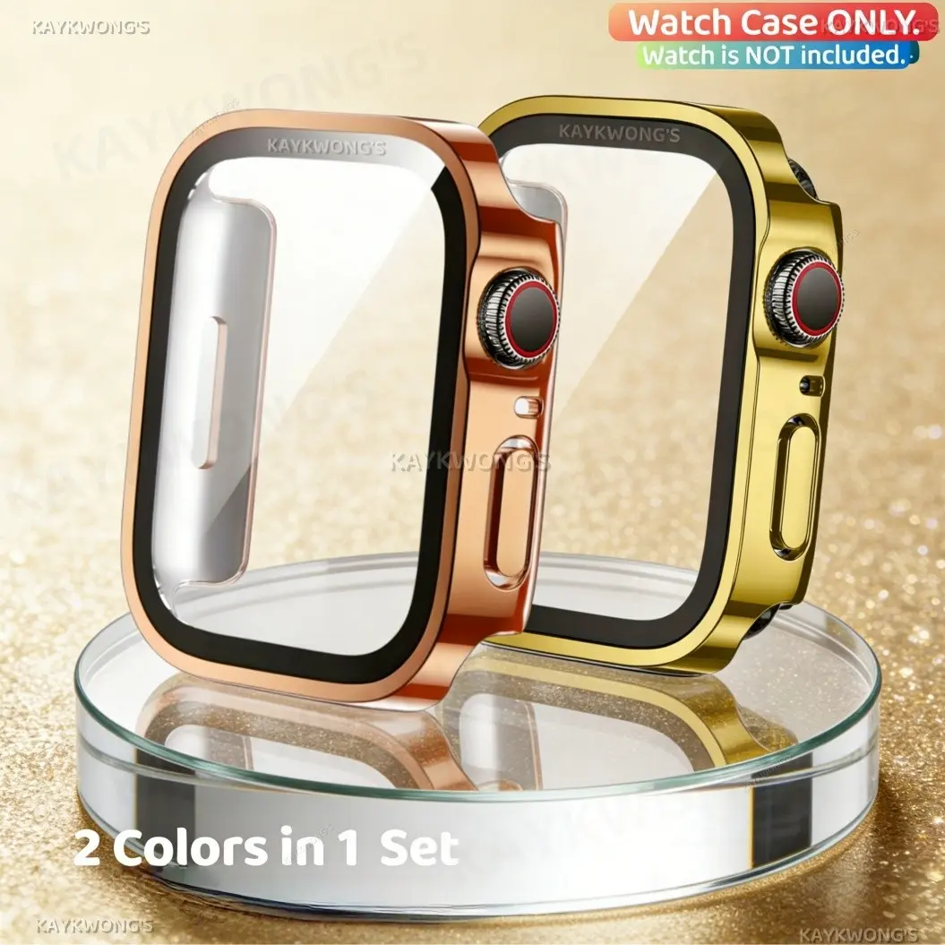 KAYKWONG'S 2-Pack Anti-Scratch Protective Watch Case for iWatch Series 11/10/9/8/7/6/5/4, Daily Protection, Durable Smartwatch Cover, Watch Screen Cover, Smartwatch Accessories