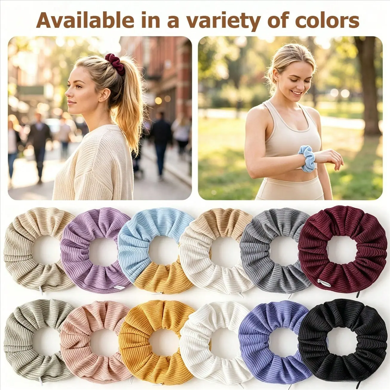 Pocket Hairband with Hidden Zipper Storage, Versatile Hair Accessory or Ponytail Clip, Available in Multiple Colors