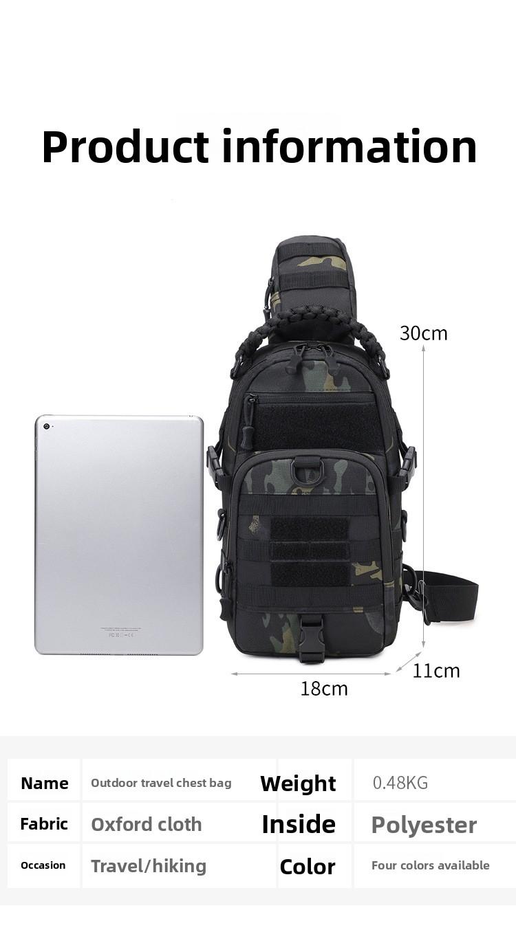 Backpack Camouflage Outdoor Breast Bag Men's and Women's Multifunctional Shoulder Oblique Span Bag Sports Mountaineering Travel Backpack gym