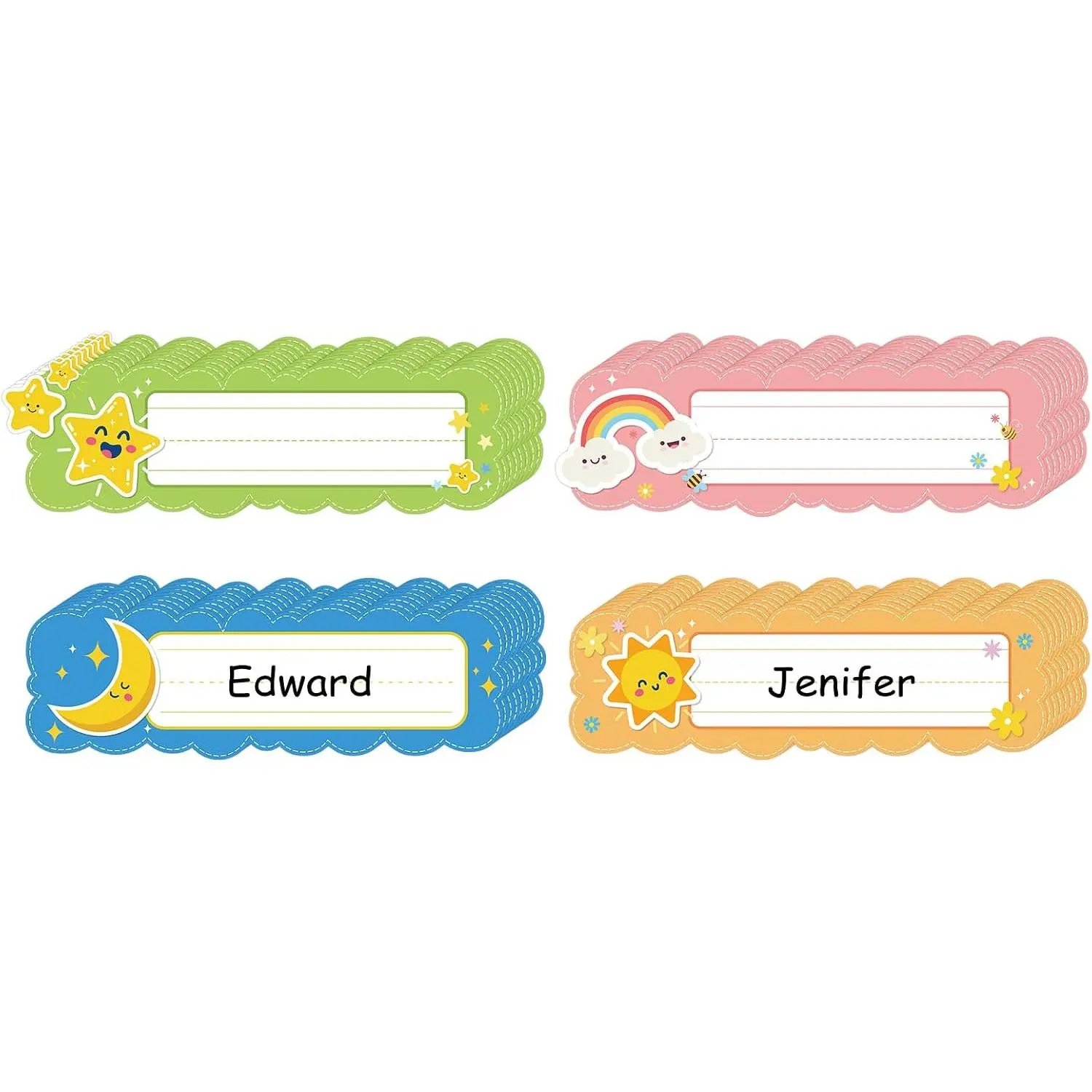 Name Tags for Classroom Desks - 36 count 10.5''x3'' Personalized Self Adhesive Student Name Plates Stickers for  Classroom    to School Teacher Supplies  Haves