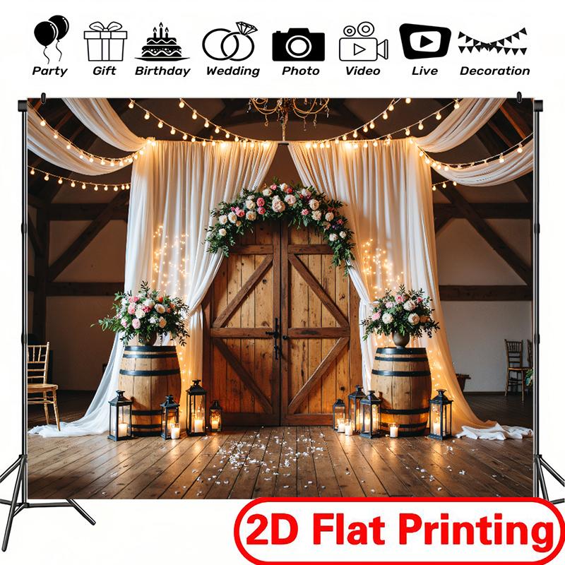 Soft Polyester Multi-Size Backdrop Cloth - Banners, Soft Texture, Summervibes Room Decoration for Anniversary, Bachelor Party Celebrations