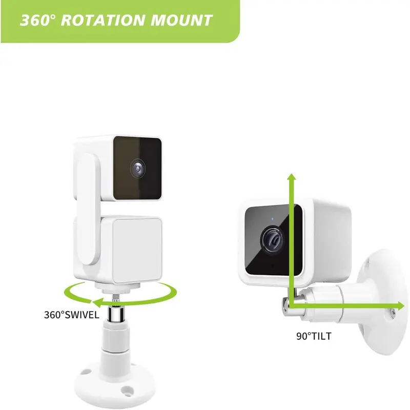2 Pack Wall Mount Compatible with Wyze Cam Pan V3, Indoor and Outdoor  Mount for Wyze Cam Pan and Other Cameras