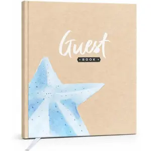Guest Book for Rental House -   Welcome Log - Short Term Rentals, Airbnb Essentials for Hosts, Hardcover, Beach Nautical Journal