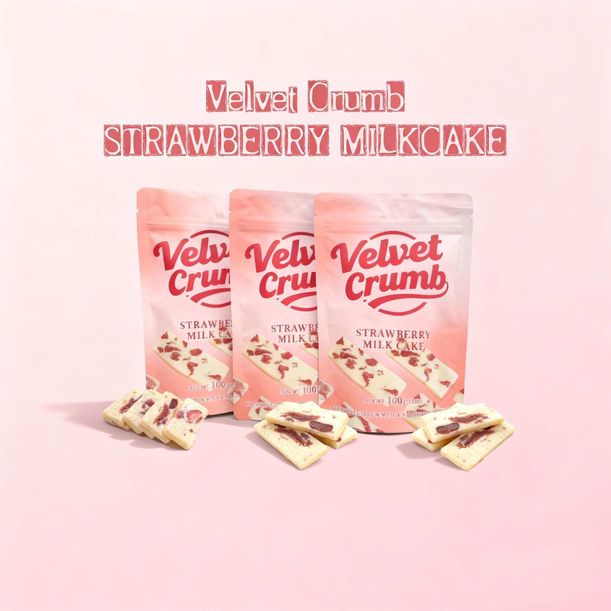 Strawberry Nougat Candy, Soft Milk Nougat with Real Strawberry Flavor, Chewy Gourmet Candy Snack, Individually Wrapped Sweets, Perfect Gift & Snack (3.53oz, 3 Pack)