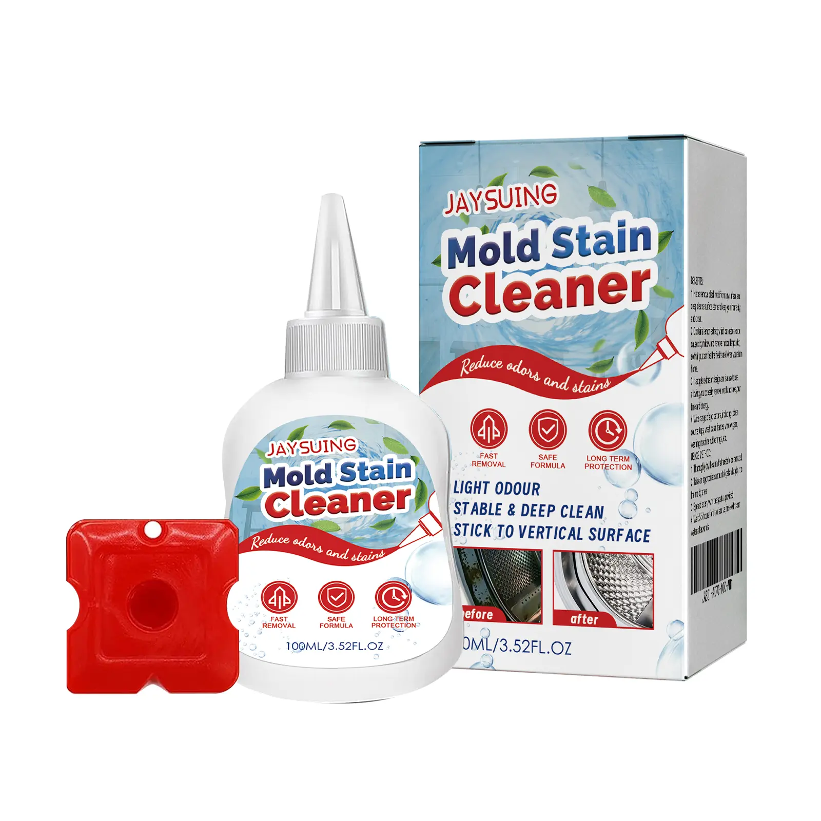 Jaysuing Mold Removal Gel Bathroom Wall and Floor Anti-Mold Agent Tile Gap Cleaner Stain and Mold Remover