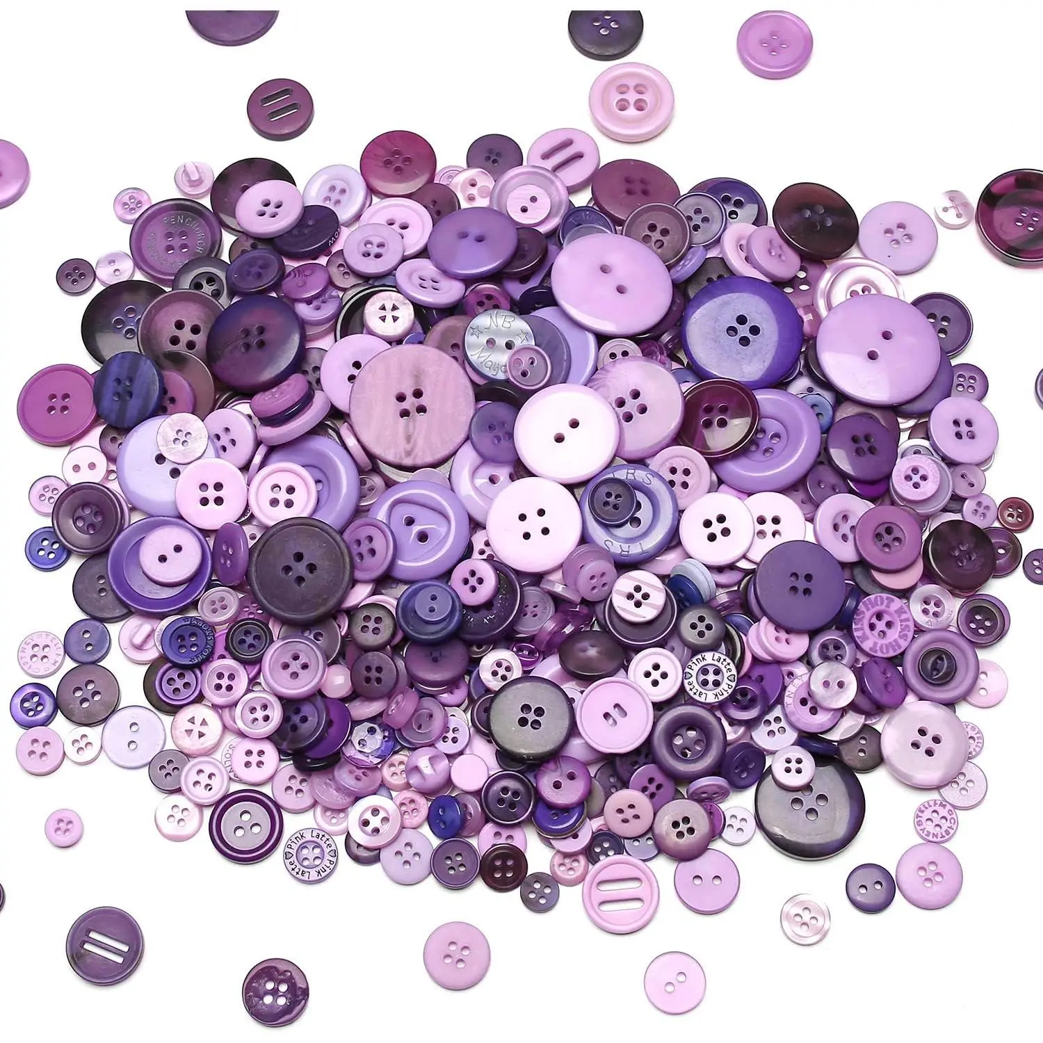 About 660  Buttons of Various Specifications,  Buttons, Sewing DIY Handicraft Buttons, Hand-Painted Decorative Buttons  Series
