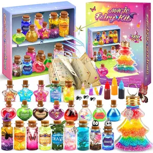 Easter Potion Magic Kit For Kids, 22 Magic Fairy Arts And Crafts Kit Potion Bottles Toys For Girls 6-12 Year Old Christmas Birthday Gifts Decorations School Family Craft Activities Party Favors