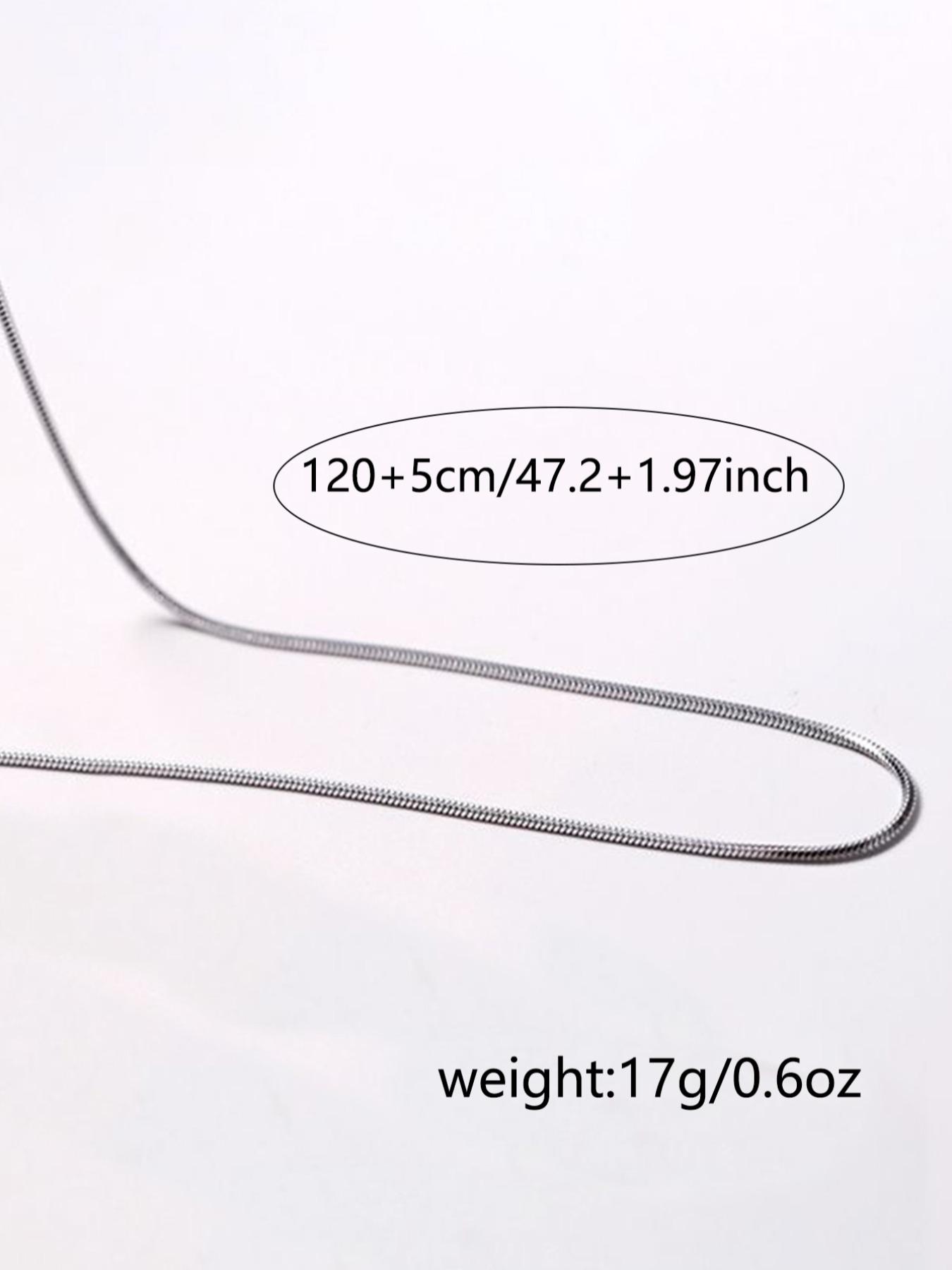 Women's Street Trend Snake Bone Design Necklace, Exquisite Trendy Minimalist Pendant Necklace, Chic Jewelry As Gift for Girlfriend