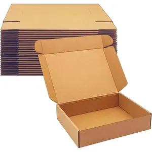 9x7x2 inch 25 Pack Shipping Boxes, Brown Corrugated Mailer Packaging for Mailing, Small Business E-Commerce Gift Wrapping, Moving Storage Heavy Duty Recycled Cardboard Boxes