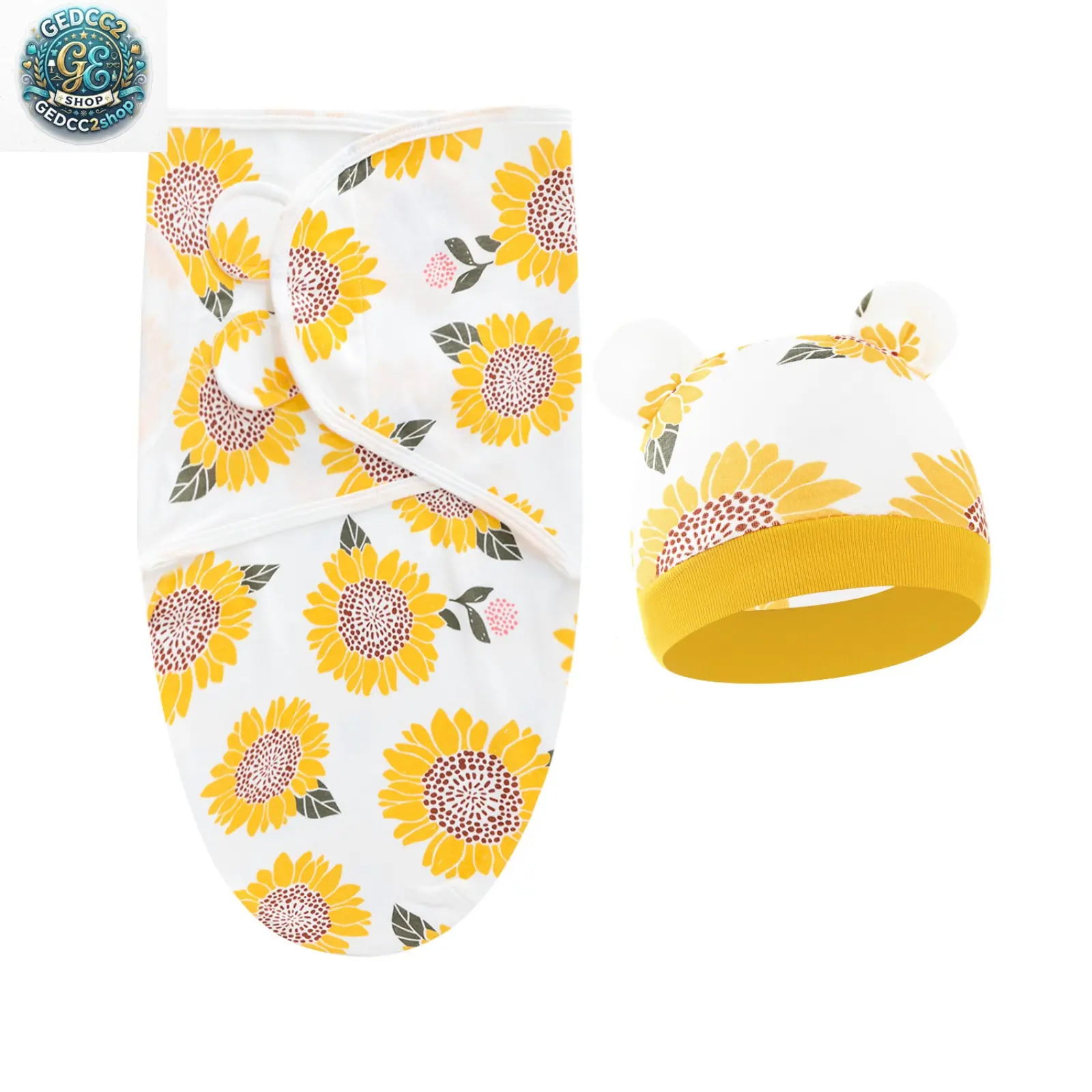 100% Cotton Baby Swaddle Blanket, Newborn Swaddle Wrap for 0-6 Months, Lightweight Infant Sleep Sack for Spring, Summer & Fall