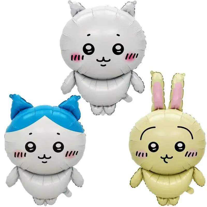 Cartoon Chiikawa Theme Balloon Family Aluminium Film Balloon Birthday Set Party Decoration Background Props Balloon Set