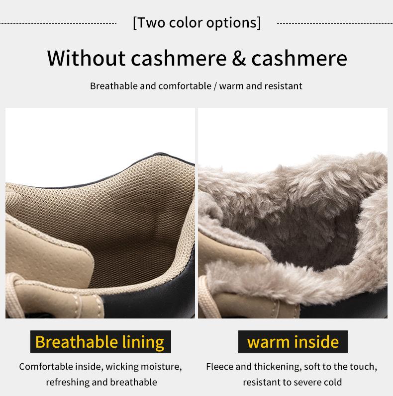 Men's Durable High-Top Steel Toe Safety Shoes, Slip-Resistant, Anti-Puncture, Anti-Crush, Suitable for Work, Industry, Construction, Security, Comfortable & Breathable, Warm for Autumn/Winter Product Model：9193