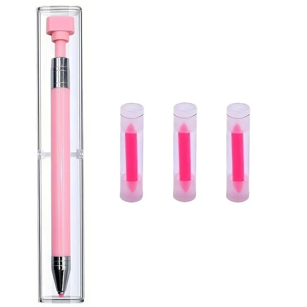 Diamond Painting Kit, Diamond Painting Tools, Reusable Wax Pencil with 6 Wax Sticks, Rotary Glue Dot Drill Pen, Nail Art Tool, Quick Gemstone Pick-Up