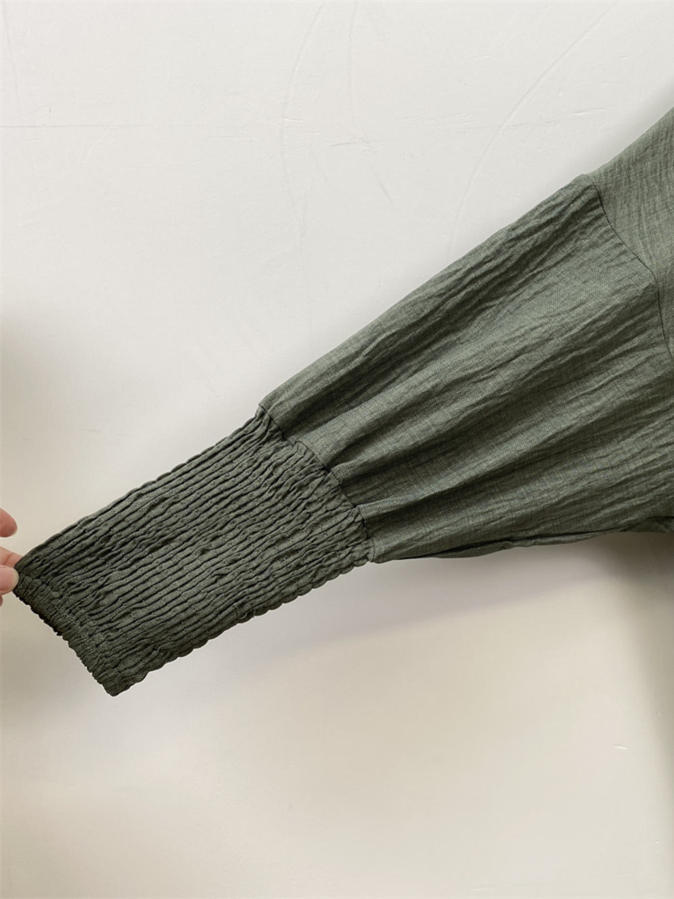 Women's Solid Color Batwing Sleeve Drawstring Hooded Dress, Casual Long Sleeve Shirred Cuff Long Dress for Spring & Fall, Women's Islamic Clothing for Daily Wear