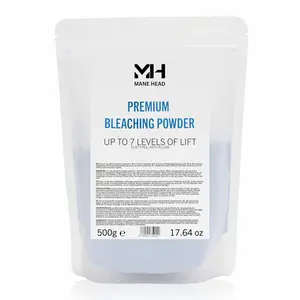 Premium Dust-Free Hair Bleach Powder, Anti-Yellow Formula, Up to 7 Levels of Lift, Professional Hair Lightener, 17.64 oz / 500g
