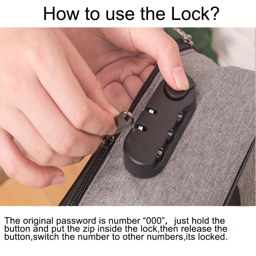 Multi-layer Storage Bag with Lock Portable Durable Compact Travel Document Organizer for Passports and Documents Secure Zipper Design Ideal for Travel  Pouch home essentials