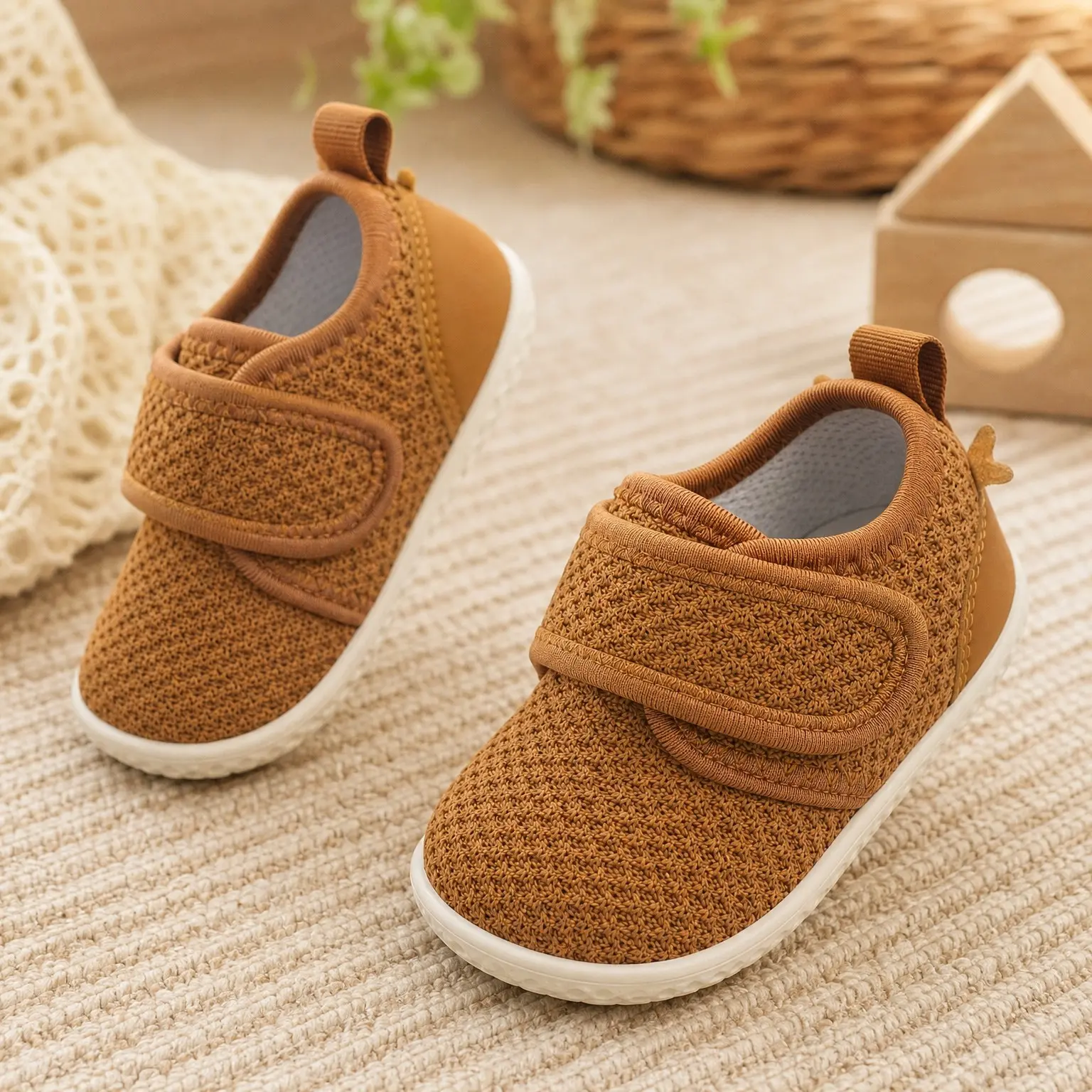 Barefoot Baby Walking Shoes Infant Sneakers Newborn Crib Shoes Lightweight Flexible Slip-OnGift