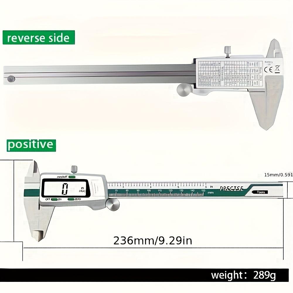 ET50 Digital Caliper 150mm – High Precision Vernier Caliper with 0.01mm Accuracy, Fraction/MM/Inch Conversion, LCD Display, Stainless Steel, Durable Measuring Tool for DIY, Engineering, Workshop, Metalworking, Woodworking, and Home Use