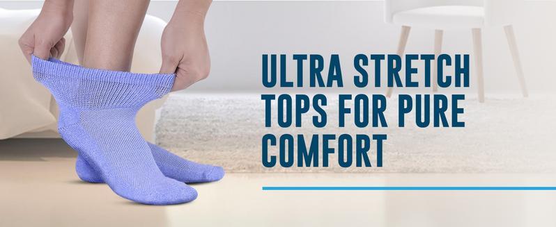 SUNDAY MIRTH Ankle Diabetic Socks for Women and Men - 4 Pairs|   Diabetic Ankle Socks for Women|   Neuropathy Socks