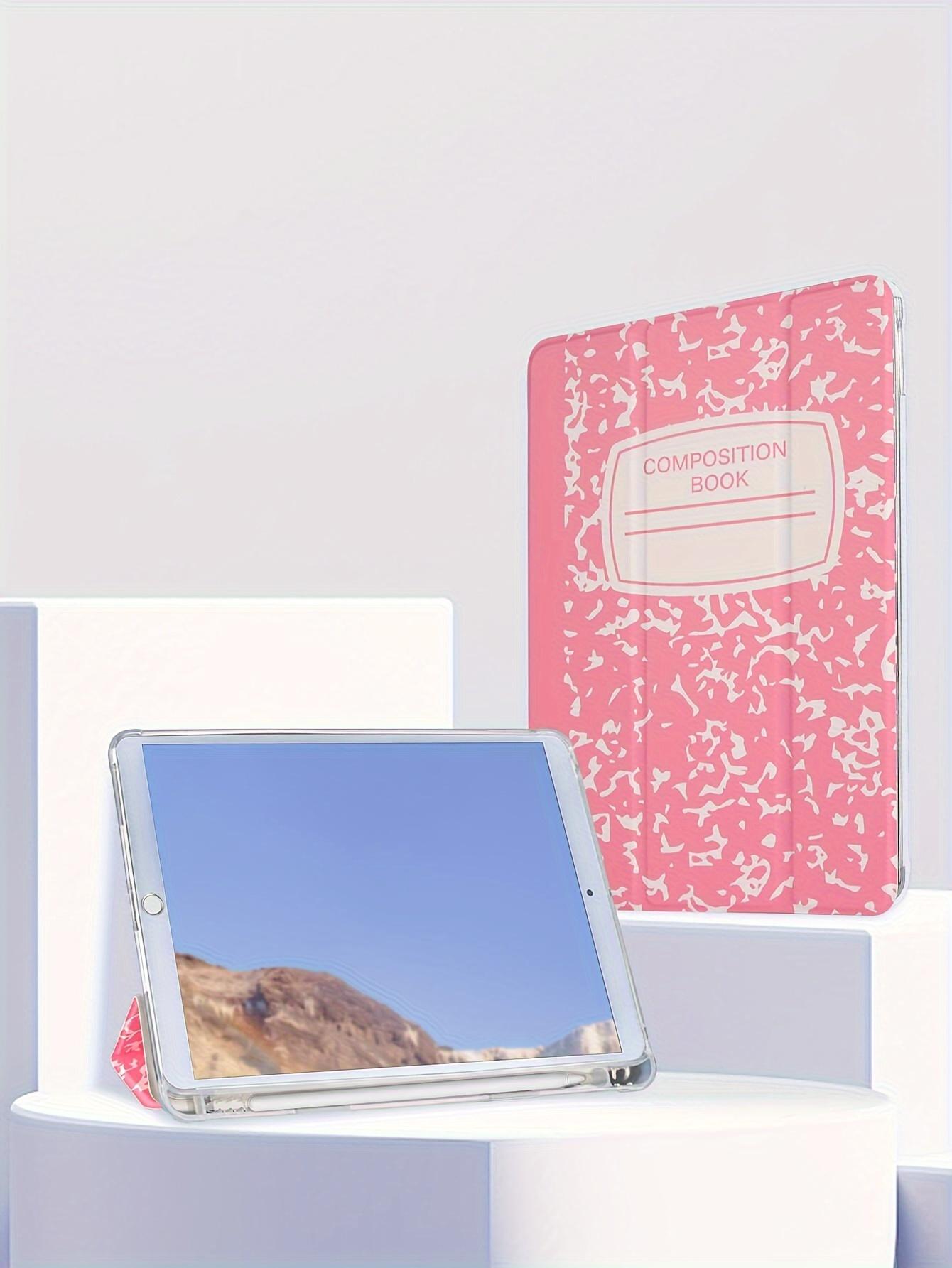 Notebook Pattern Case For Tablet, Wear-resistant Magnetic Suction Automatic Sleeping Wake Three-fold Two Stand Modes, New Literary Style Protective Cover, Suitable For Ipad Mini4/5/mini6/9.7/10.2/10.5/10.9/11/10 Generation Models. Pen Not Included