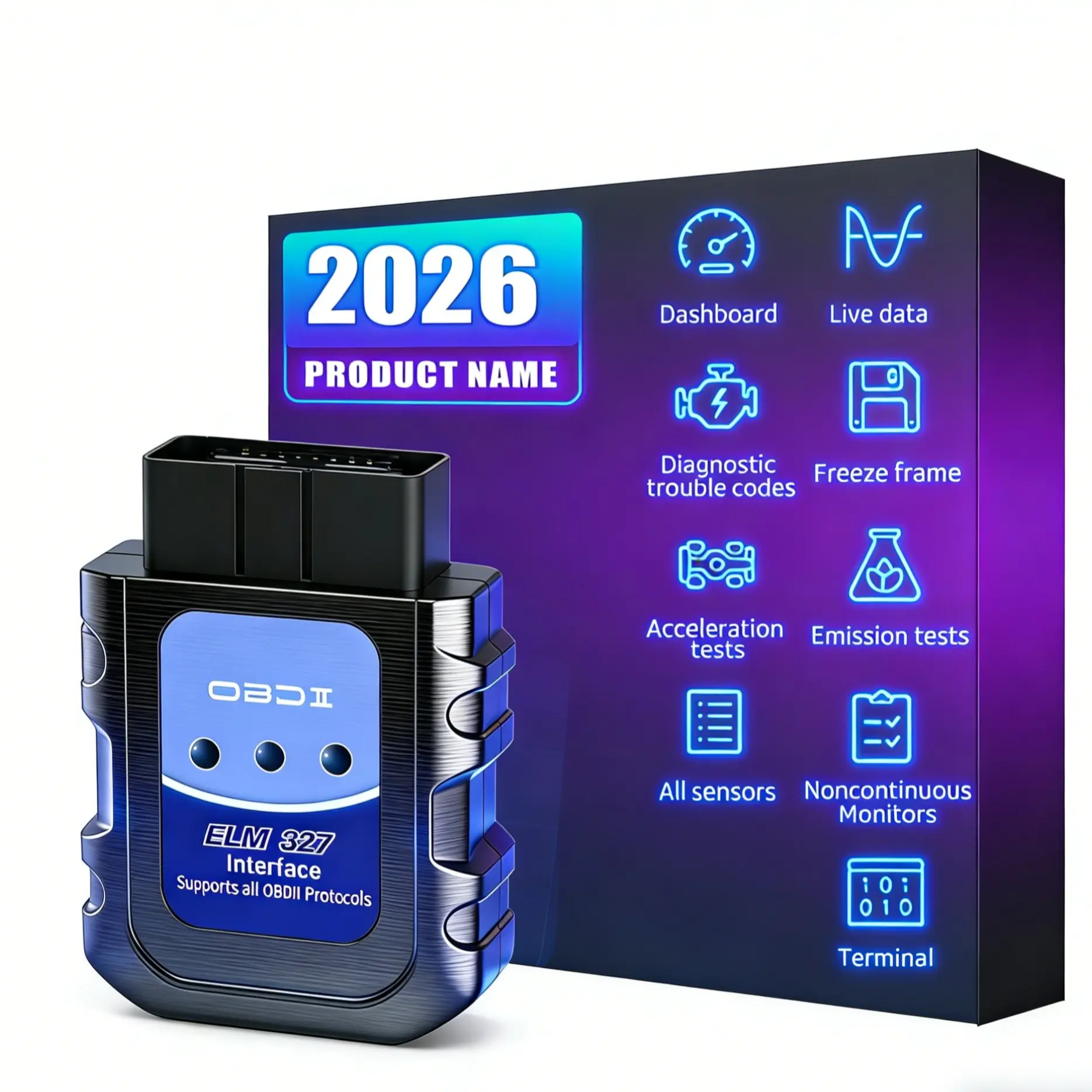Bluetooth-compatible Obd2 Diagnostic Tool Scanner, Full System Code Reader, Car Trouble Code Reader, Vehicle Diagnostics Device