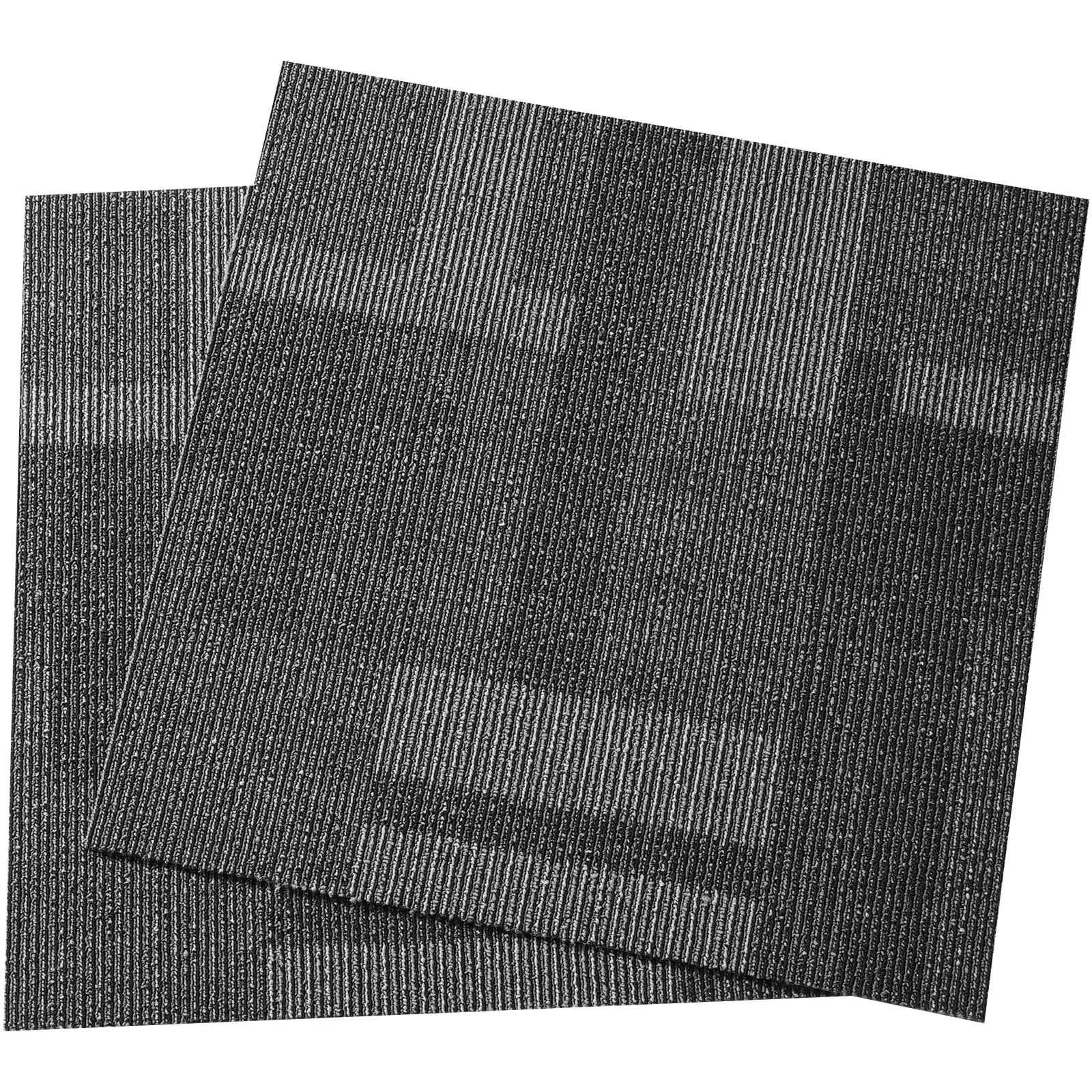 Carpet Tiles Reusable, 24"x 24"Carpet Squares With Padding Attached, Soft Padded Carpet Tiles, Easy Install DIY for Bedroom Living Room (24Tiles, Mixed Gray)