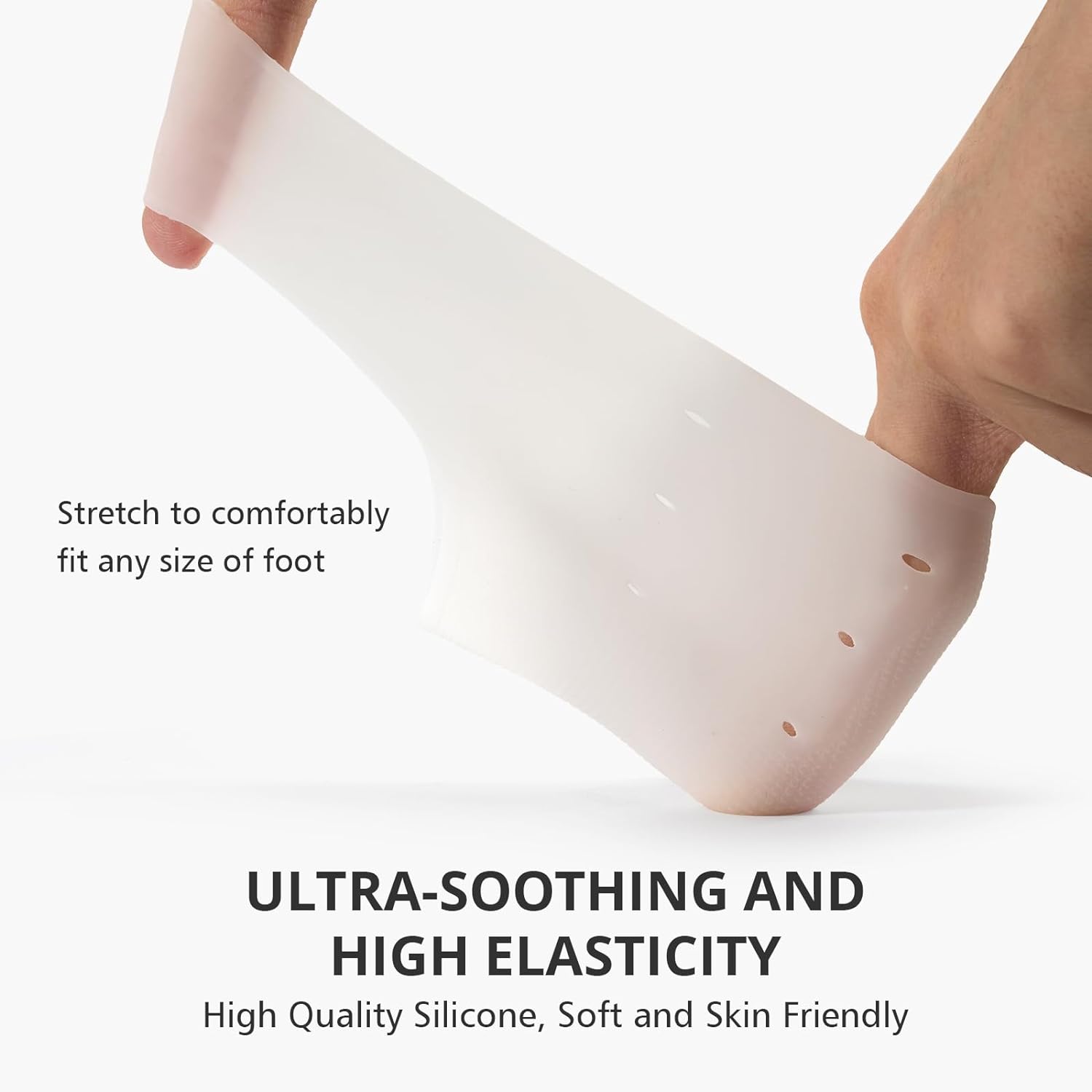 Men Women Transparent Heel Protectors, Gel Work Boot Insoles for Shoes & Boots, Comfortable All-Season Footwear Accessories, Durable Anti-Slip Design, Silicone Insoles, Non Slip Insole