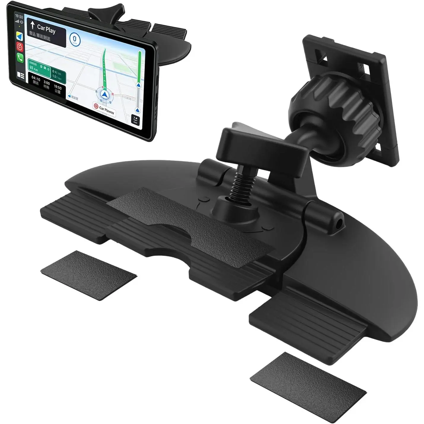 CD Slot Mount for  Screen,360° Adjustable CD Mount for  Screen with Triangle  Lock for 7-11" Displays,Anti-Vibration Carplays CDs Mounts  Accessories