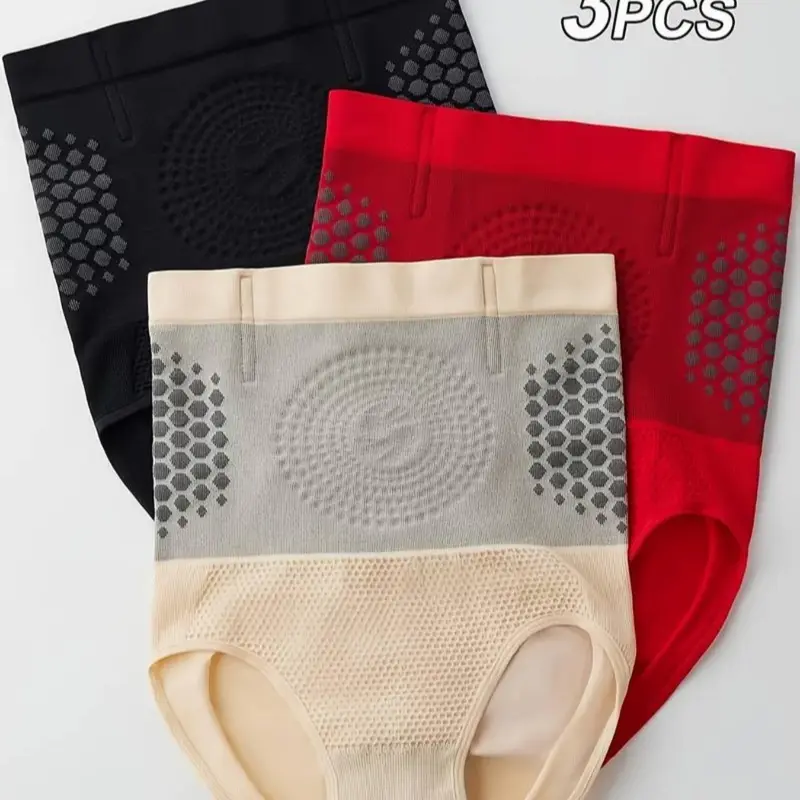 Women's Plus Size High-Waisted Shapewear, Tummy Control & Butt-Lifting, Seamless Hip Lifting, Breathable Mesh Design, Seamless Body Sculpting Panties