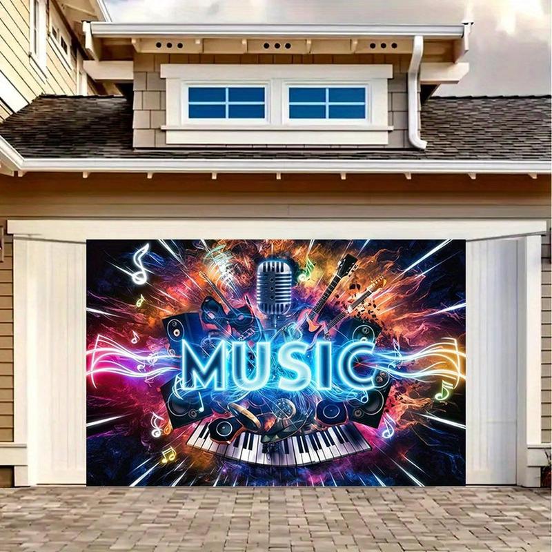 Modern Farmhouse 1pc, Music Amber Glow Polyester Banner, 100% Amber Glow Polyester, Vibrant Wall Decor for Home & Room, All-Season Party Backdrop, Spring Summer Fall Winter, Decorative Music Themed Photo Pro Ornaments Modern Farmhouse 1pc, Music Amber Glow Polyester Banner, 100% Amber Glow Polyester, Vibrant Wall Decor for Home & Room, All-Season Party Backdrop, Spring Summer Fall Winter, Decorative Music Themed Photo Pro Ornaments
