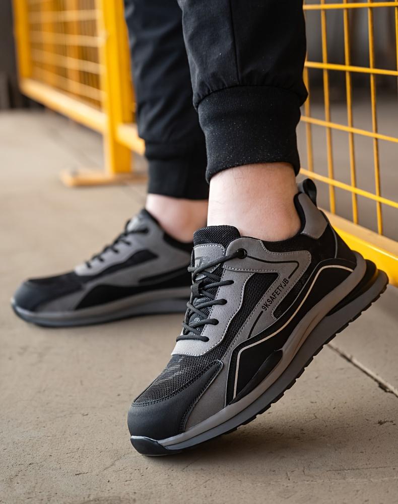 Fashionable New Safety Shoes, Men's Anti Smashing and Anti Piercing, Gardener Work Shoes, Anti Slip and Wear- Farm Protective Shoes
