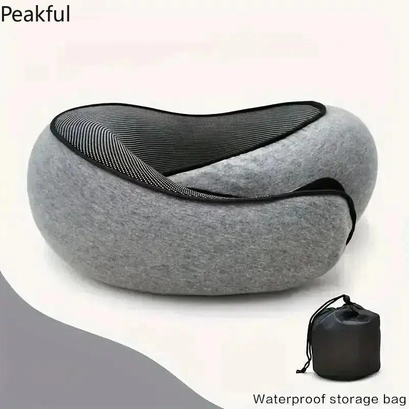 Women's Durable Memory Foam U-Shaped Travel Neck Rest Cushion - Washable Cover, Portable for Airplane, Office (Sports & Outdoor Accessory)