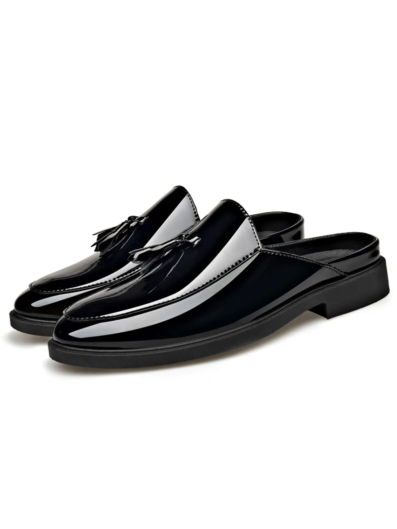 Men's Half Shoes, Casual Leather Slippers, Fashionable Social Shoes, Comfortable Driving Shoes, Stylish Men's Footwear