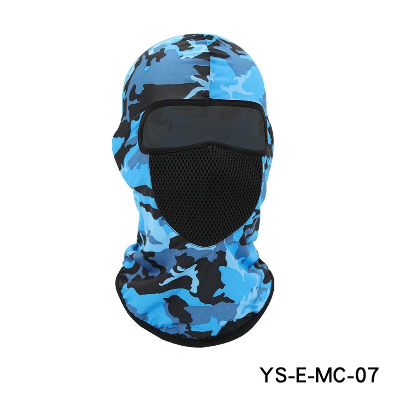 Ice silk printed hat, outdoor cycling hood, face mask, breathable liner, bicycle mask, hood hat