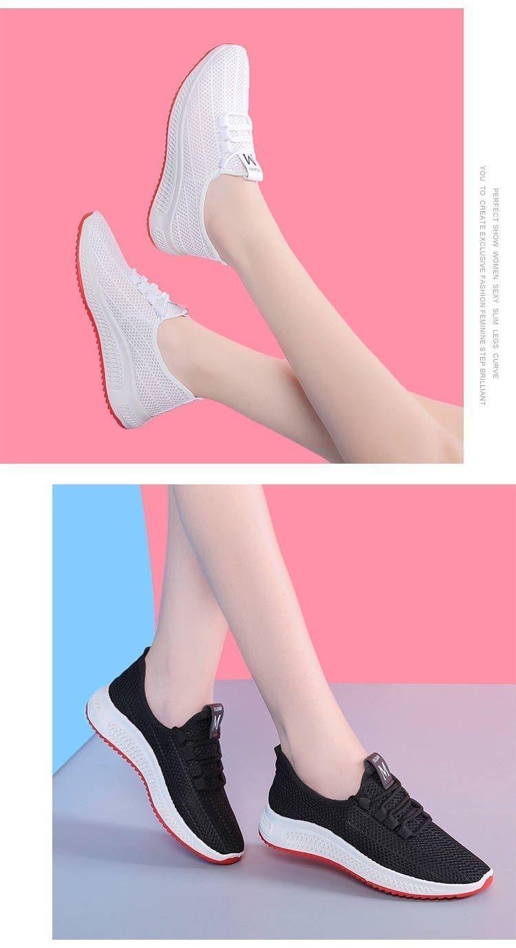 Mesler Summer White Sneakers for Women, Mesh Sports Shoes, Ladies' Shoes, Nurse Shoes, Home Summer Mesh Shoes, Women's Hollow Breathable Shoes