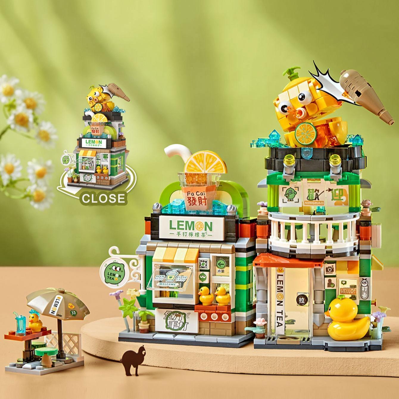 Street View Shop Mini Building Blocks, Miniature Building Blocks, Home Decoration, Creative Gift
