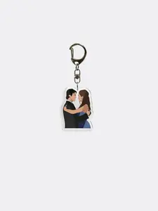 The Vampire Acrylic Keychain, iconic Elena & Salvatore brothers designs! Perfect "Always and Forever" bag charm, ideal love-themed jewelry and heartfelt gift for TVD fans.