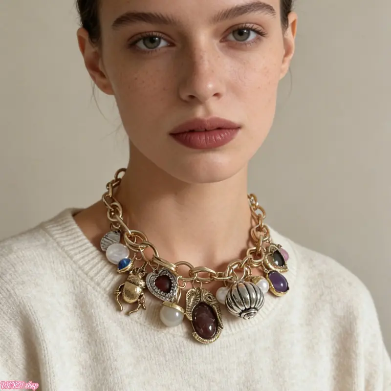 Women Vintage Layered Chain Pendant Necklace Set, Trendy Minimalist Light Luxury Statement Jewelry, Multi-Style Dainty Retro Neck Accessory, Comfort Versatile Ornament For Daily Commute, Coffee Dates, Street Outfits And Casual Holiday Matching