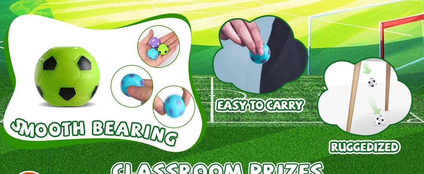 12PCS Fidget Spinners Soccer Ball Toy for Kids Stress Ball Desk Toy Party Favors Goodie Bag Stuffers Kids Adults gifts