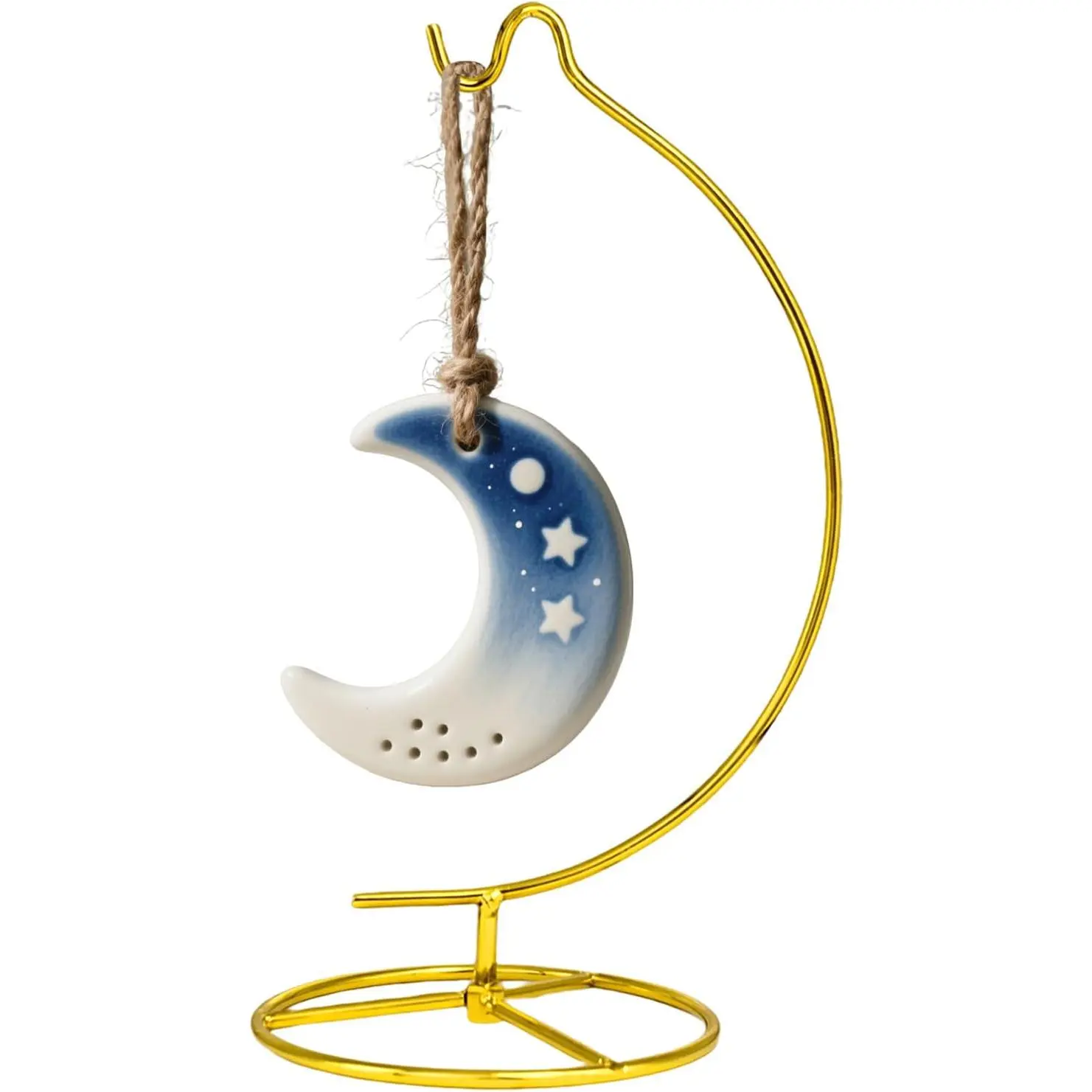 Metal Ornament Display Stand - 10.4x4.9in Glass Globe Ball Holder, Air Flower Organiser, Home Storage Rack for Room Decor, Racks