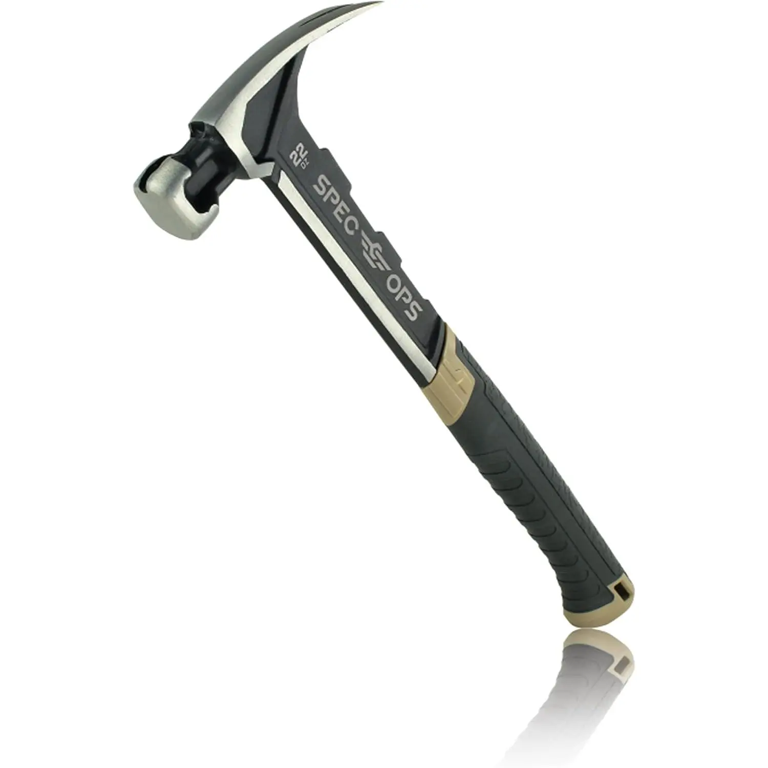 22oz Carpentry & Demolition Framing Hammer, Rip Claw Design, Built-In Nail Holder