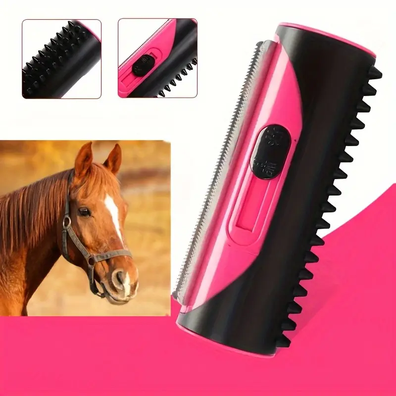 Horse Hair Remover Brush, Pet Comb for Sofa and Carpet Cleaning, Horse Hair Roller Comb, Pet Fur Removal Brush, Float Hair Remover