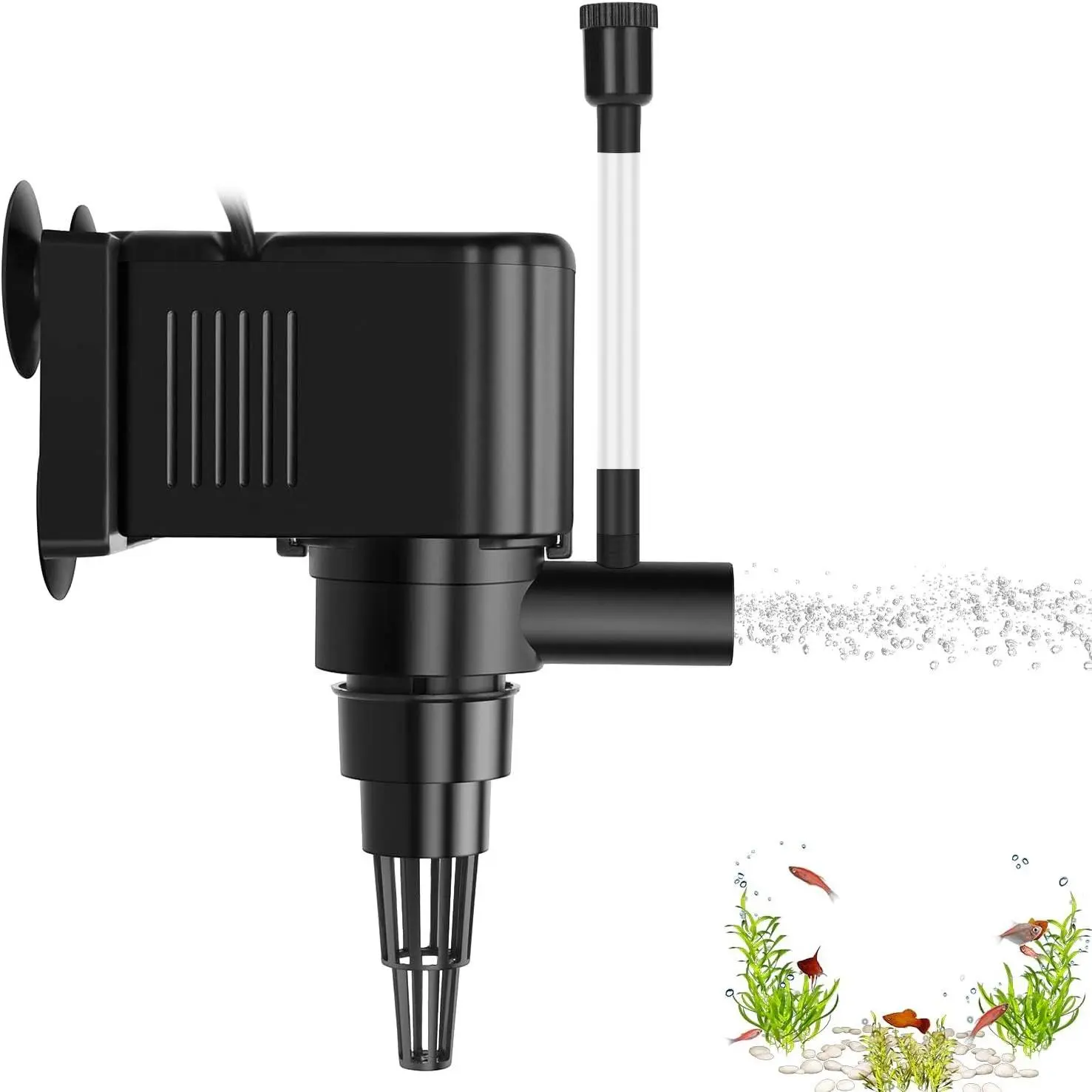 Aquarium Powerhead Circulating Water Pump 135 GPH with Aeration for 10-40 Gallon TanksGift