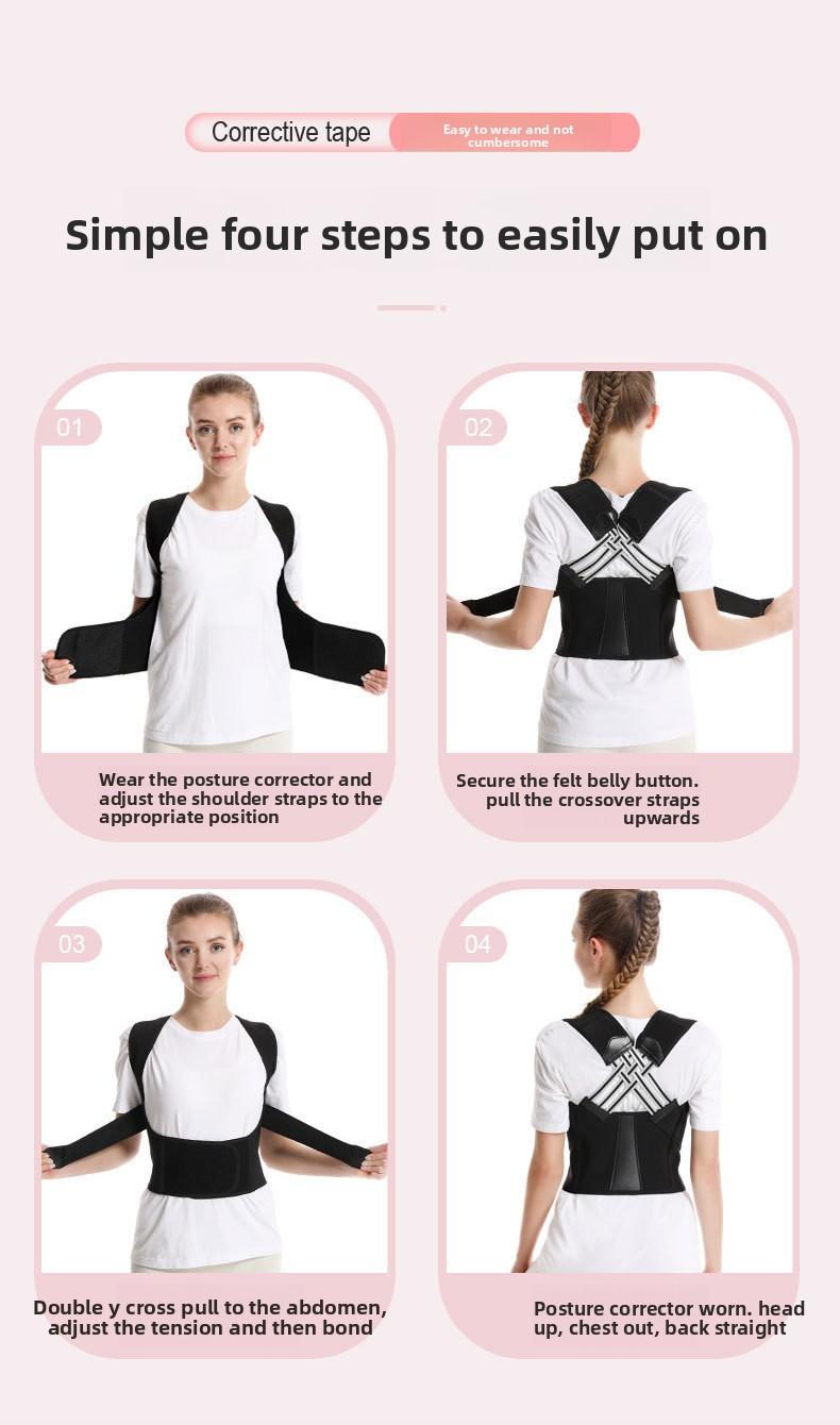 Cross-border correction belt Beibeijia hunchback artifact adult student hunchback proud support chest straight back waist protection