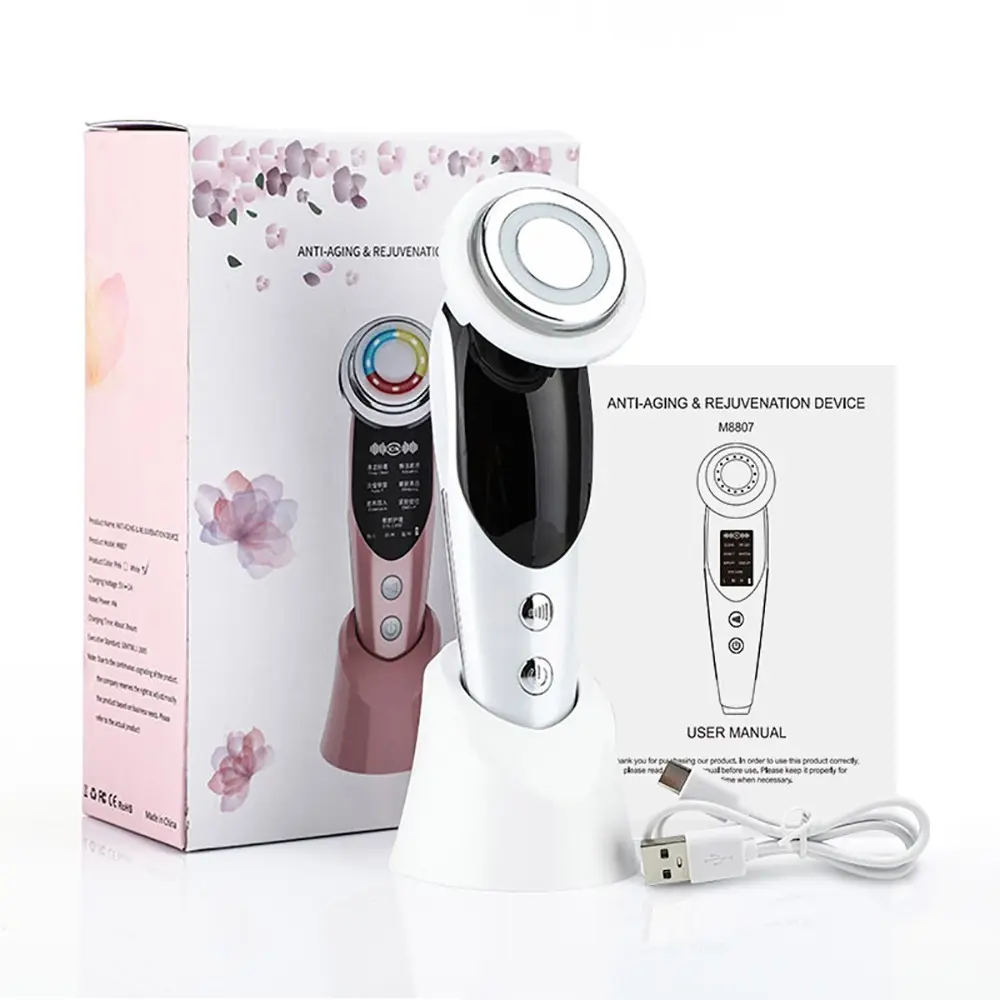 New Beauty Device, 7-In-1 Multi-Functional Facial Care Tool, Skin Hydration, Home & Travel Essential, Perfect Daily Gift